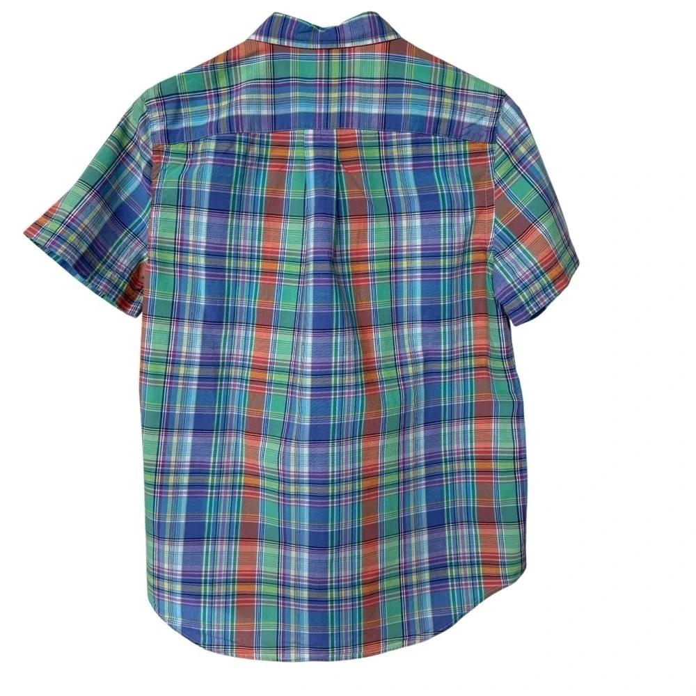 Ralph Lauren Boy’s Classic Fit Plaid Button Down Shirt Size XL Multicolor Casual